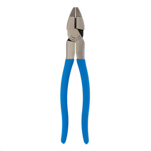 Channellock® 369 XLT™ High Leverage Linemen's Plier, 0.047 to 0.094 in dia Piano/Hard/Medium Hard, 1.54 in L jaw, 9-1/2 in OAL