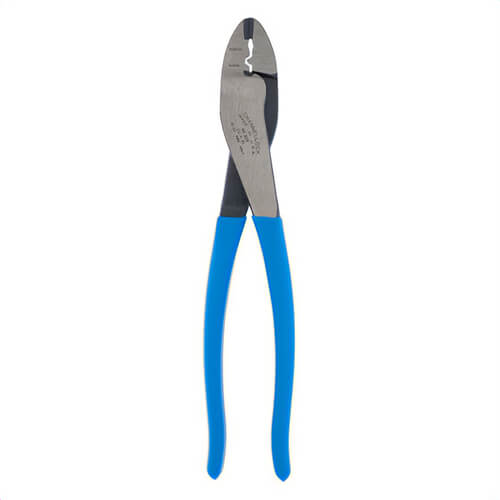 Channellock® 909 Special Purpose Crimping Plier, 22 to 10 AWG Cable/Wire, 9.5 in, Center Cut, Forged High Carbon Steel
