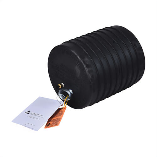 Cherne® 041394 Pneumatic Pipe Plug, 10 in Pipe, 17 psi Working, 40 ft Head, Natural Rubber, Domestic