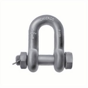 Chicago Hardware 20850 5 Class 3 Chain Shackle, 8.5 ton Load, 1 in, 1-1/8 in dia Bolt Pin, Hot Dipped Galvanized