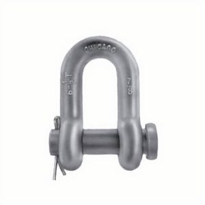 Chicago Hardware 21330 1 Class 1 Chain Shackle, 2 ton Load, 1/2 in, 5/8 in dia Round Pin, Hot Dipped Galvanized