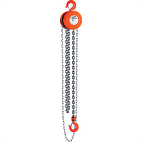 CM 2213A Steel Lightweight Hand Chain Hoist, 4000 lbs Capacity, 15 ft Lift Height, 1-1/4 in Opening