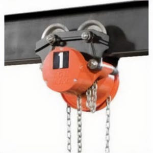 CM® 4832 Cyclone® 646 Single Reeved Hand Chain Hoist, 0.5 ton Load, 10 ft H Lifting, 8-7/8 in Min Between Hooks