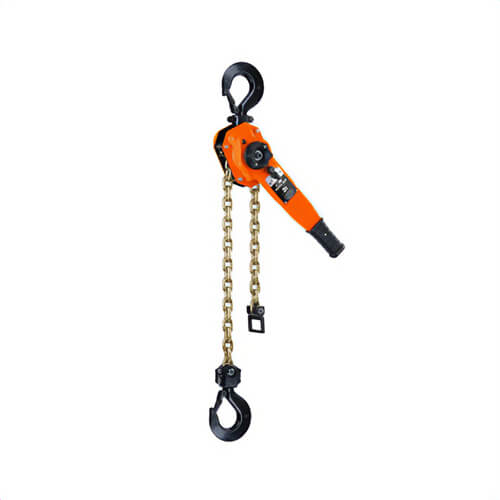 CM® 5327A Series 653 Ratchet Lever Hoist, 2 Reeving, 1.56 in Throat Opening, 18.68 in Headroom, 20 ft Lift, 3 ton
