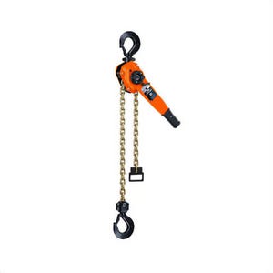 CM® 5329-X15A Series 653 Ratchet Lever Hoist, 1 Reeving, 1.25 in Throat Opening, 14.18 in Headroom, 15 ft Lift, 2 ton
