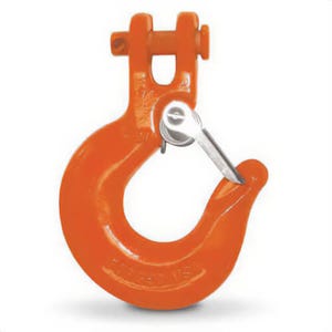 CM® 6905AZL Clevis Slip Hook, 5/16 in Trade, 3600/4700 lb Load, 63/70 Grade, Steel