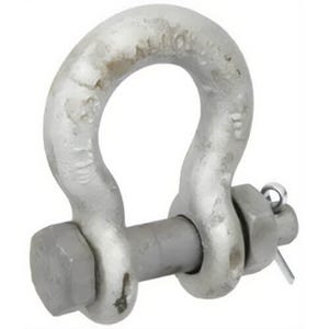 CM® M852AG Alloy Anchor Shackle, Galvanized Bolt, Nut and Cotter, 7 ton Working Load Limit, 3/4 in