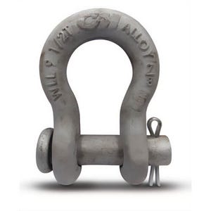 CM® M352AG Alloy Anchor Shackle, Galvanized Round Pin, 7 ton Working Load Limit, 3/4 in