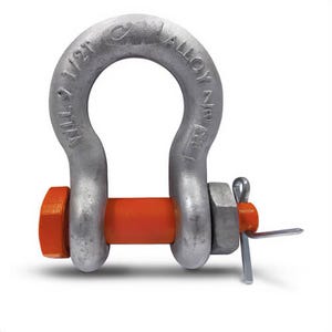 CM® M853A Alloy Anchor Shackle, Self Colored Bolt, Nut and Cotter, 9.5 ton Working Load Limit, 7/8 in