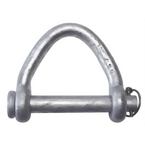 CM® M705 Carbon Web Sling Shackle, Zinc Plated, Design Factor 4:1, 18,000 lb Working Load Limit
