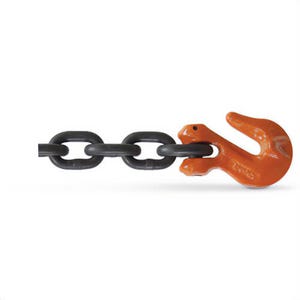 CM® 607337CL25 Clevlok® Style Heavy Duty Tie-Downs, Black Finish, Grade 100, 8,800 lb Working Load Limit, 3/8 in Chain