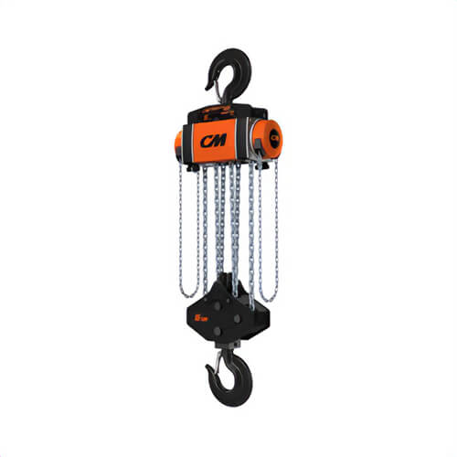 CM® HU15000H30 Hurricane™ 360° Hand Chain Hoist with Hook-Mounted, 6 Reeving, 30 ft Lift, 15 ton