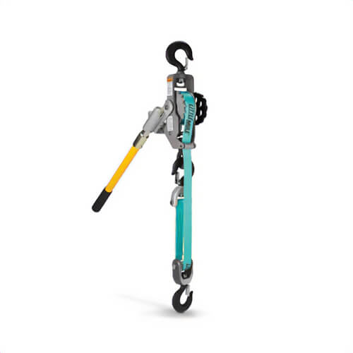 CM® 04192W Little Mule® Lineman's Strap Hoist Puller, Standard Hooks with Heavy Duty Swivel Gate Latches, Green, 20 in Handle