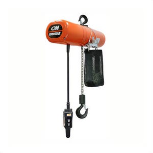 CM® Lodestar® 3522NH Electric Chain Hoist, 1 ton Load, 10 ft H Lifting, 115 VAC