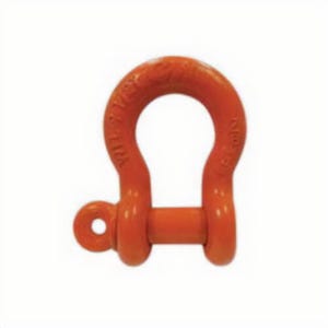 CM® M650AP Anchor Shackle, 3.3 ton Load, 1/2 in, 5/8 in dia Screw Pin, Orange Powder Coated