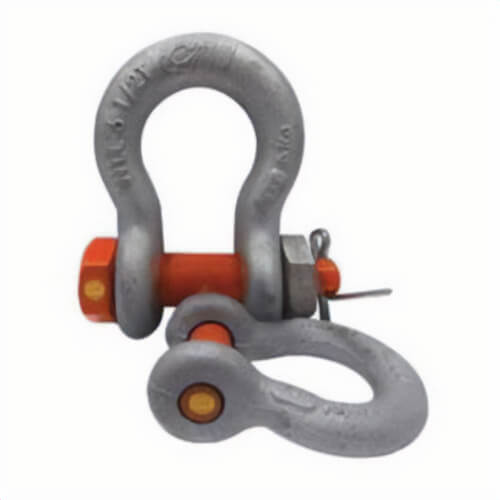 CM® M654AG Anchor Shackle, 12.5 ton Load, 1 in, 1.13 in dia Screw Pin, Galvanized