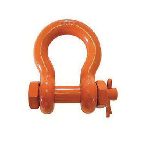 CM® M854A Anchor Shackle, 12.5 ton Load, 1 in, 1.13 in dia Bolt/Nut/Cotter Pin, Self-Colored