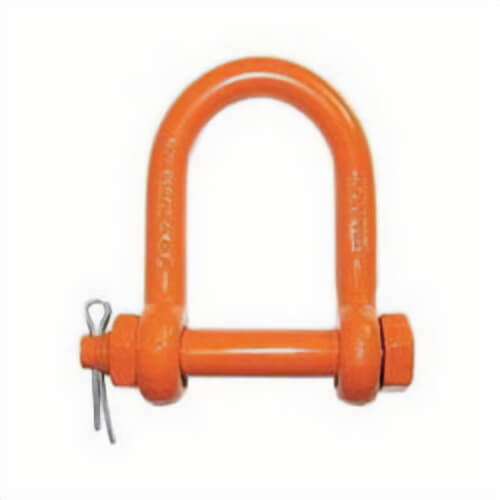 CM® M9151 Long Reach Chain Shackle, 7000 lb Load, 5/8 in, 3/4 in Bolt/Nut/Cotter Pin, Self-Colored