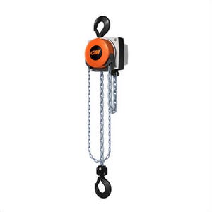 CM® HU1000PA30 Hurricane 360° Push Trolley Hoist, Army Type, Standard Lift, FWA, 30 ft Lift, N, 1 ton
