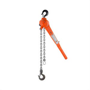CM® 4250 640 Lever Chain Hoist, 0.75 ton Load, 15 ft H Lifting, 58 lb Rated
