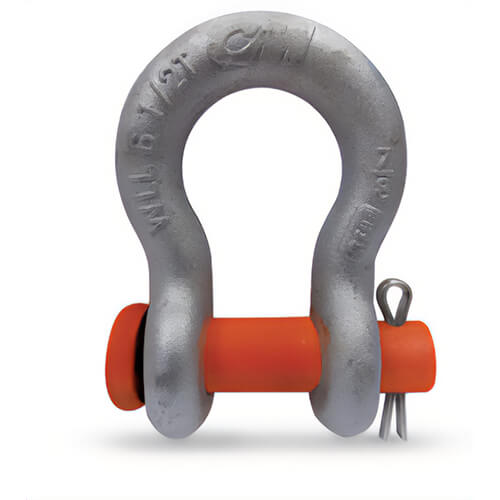 CM® M358 Super Strong Anchor Shackle, Self Colored Round Pin, 35 ton Working Load Limit, 2 in