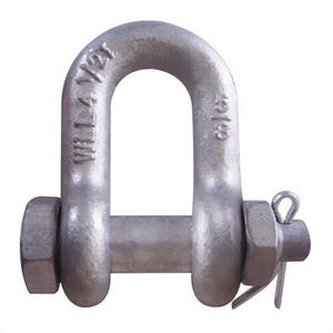 CM® M958G Super Strong Chain Shackle, Galvanized Bolt, Nut and Cotter, 35 ton Working Load Limit, 2 in