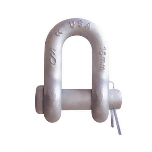 CM® M558G Super Strong Chain Shackle, Galvanized Round Pin, 35 ton Working Load Limit, 2 in