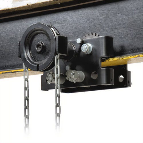 CM® UT3G Universal Geared Trolley, Corrosion Resistant, 2.3 in Min and 8.6 in Max Beam Width, 6,000 lb Capcity, 3 ton