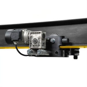 CM® UT3M7530 Universal Motorized Trolley, Corrosion Resistant, 55 in Min Radius, 75 FPM, 230V AC, 460V AC, 3 ton