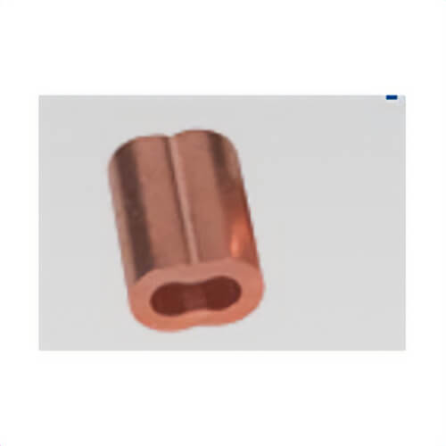 Continental 5005-5 Oval Sleeve, 5/32 in, Copper, Plain Finish