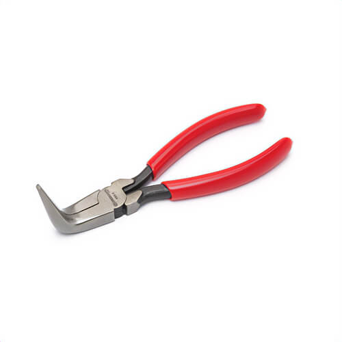 Crescent® 8886CVN Curved Needle Nose Plier, Solid Joint, 0.1116 in Nominal, Curved/Bent Jaw, 1 in Jaw Length, 11/16 in Jaw Width