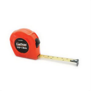 Lufkin® L610CMEN Tape Measure, Series: L600, Imperial/Metric, 10 ft Blade Length, 1/2 in Blade Width, Steel Blade