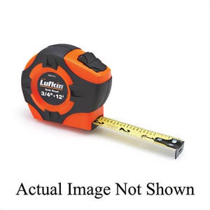 Lufkin® PQR1425N Tape Measure, Series: Quikread® P1,000, Imperial, 25 ft Blade Length, 1 in Blade Width, Steel Blade