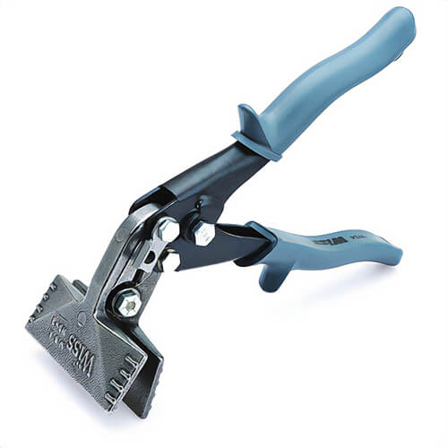 Wiss® WS4N Hand Seamer, 18 ga Metal Gauge, 3-1/4 in W x 1-1/4 in D Jaw, Forged Steel Jaw, Graduations: 1/4 in, Matte Black, 9 in L