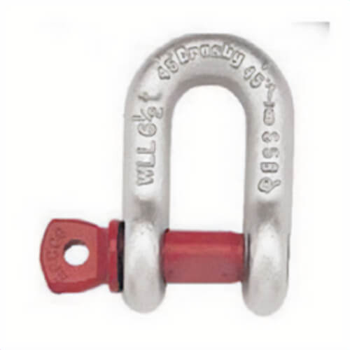 Crosby® 1019249 Chain Shackle, S-210, 2 ton Load, 1/2 in, 0.63 in Screw Pin