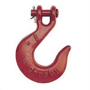 Crosby® 1027622 A-331 Slip Hook, 5/8 in Trade, 13,500 lb Working Load Limit, Clevis Attachment