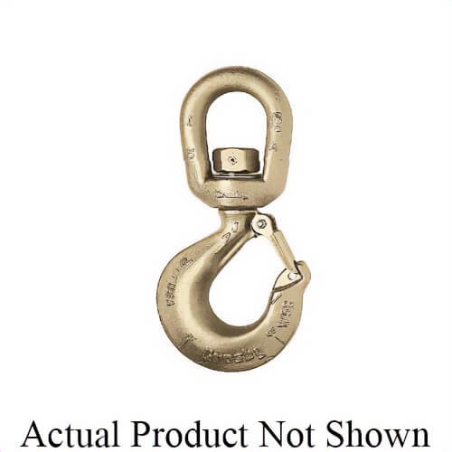 Crosby® 1048898 L-322A Swivel Hook, 31.5 ton Load, 4 in Hook Opening