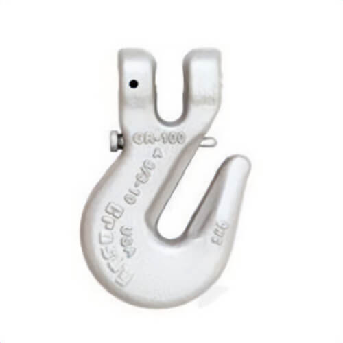 Crosby® 1049623 L-1358 Grab Hook, 3/8 in Trade, 8800 lb Load, 100 Grade, Clevis Attachment