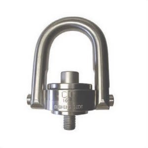 Crosby® 1065040 Swivel Hoist Ring, SS-125, 2500 lb Load, 180° Pivot, 360° Swivel, 0.69 in Bail, 3/4-10 UNC Thread