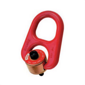 Crosby® 1068058 HR-1000 Heavy Lift Swivel Hoist Ring, 15000 lb Load, 180° Pivot, 360° Swivel, 1-1/4 in Bail, 1-1/4-7 UNC Thread