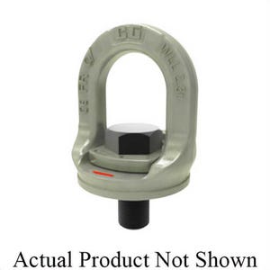 Crosby® 1068452 SL-150 Slide-Loc™ Lift Point, 3.2 ton Load, 90° Pivot, 360° Swivel, 0.76 in dia Bail, 1-8 UNC Thread