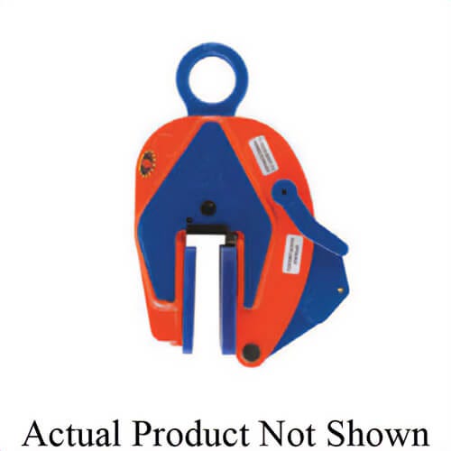 Crosby® 2703738 IPNM10N Vertical Lifting Clamp, 1 ton Load, 0.79 in Jaw, 7.24 in OAW, Welded Alloy Steel