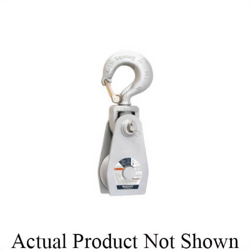 Western® 702405 Steel Shell Snatch Block, Series: G-390-B, Manila Rope Cable, 1 to 1-1/8 in Maximum Cable, 4 ton