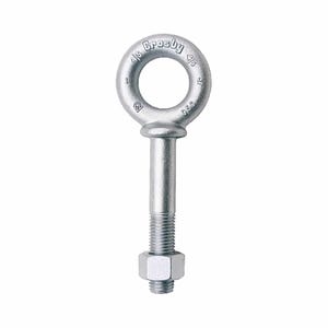 Crosby® 1045096 G-277 Eye Bolt with Shoulder Nut, Imperial, 3/8 in, 2-1/2 in, Forged Steel, Hot-Dipped Galvanized
