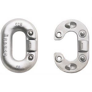 Crosby® S-335 and G-335 Series Missing Link Replacement Connecting Link, Galvanized Forged Steel and Self-Colored
