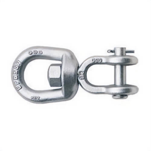 Crosby® 1016590 G-403 Jaw End Swivel, 45200 lb Load, 1-1/2 in Trade, Forged Steel, 3.88 in, 4.44 in x 4 in, 2.88 in Eye