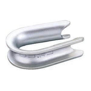 Crosby® 1037531 G-408 Open Pattern Thimble, 1/4 in, Steel, Hot Dipped Galvanized