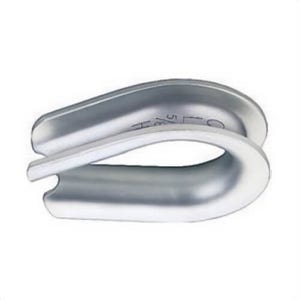 Crosby® 1037933 G-414 Extra Heavy Duty Thimble, 1-7/8 to 2 in, Steel, Hot Dipped Galvanized, for use with Wire Rope