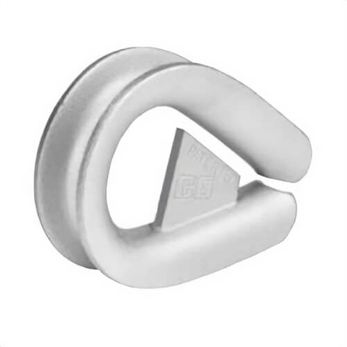 Crosby® 1036826 G-414SL Extra Heavy Duty Thimble, 3/4 in, Hot Dipped Galvanized, for use with Wire Rope