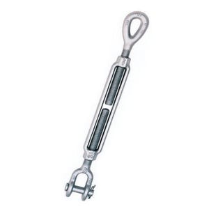 Crosby® 1032279 HG-227 Turnbuckle, Jaw and Eye, 1-1/4 in Thread, 15200 lb Working, 18 in Take Up, 37.98 in L Close, Steel